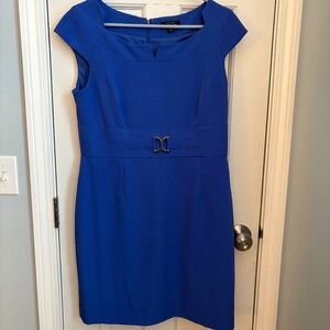 Periwinkle blue dress, EUC, Size 12P